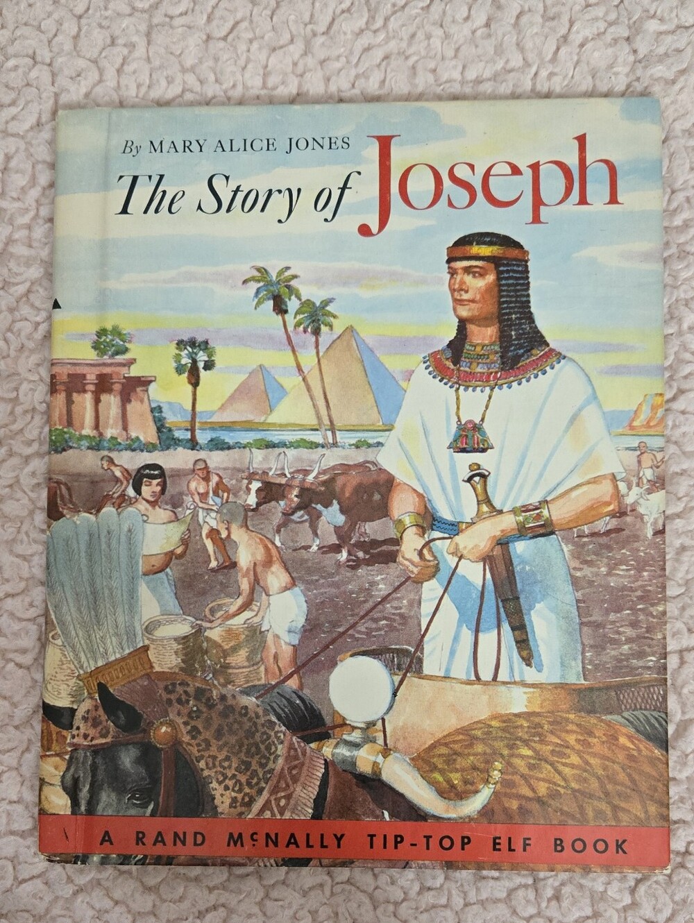 Vintage The Story of Joseph By Mary Alice Jones 1965 Rand McNally Book